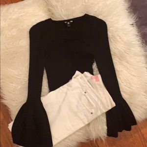 Guess sweater with bell sleeves